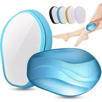 Волшебный кристаллический камень для удаления волос, нанокристаллическое безболезненное отшелушивание, удаление волос серебряный