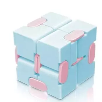 Волшебный куб-головоломка, антистрессовые игрушки для взрослых, бесконечный флип, забавный куб, сенсорные игрушки для детей с особыми потребностями, рождественские подарки розовый