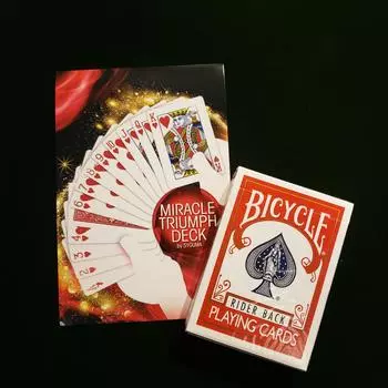 Волшебный магазин Чудо Триумфальная колода смешивается спереди и сзади, объединяясь в волшебство с еще более удивительными банкетами