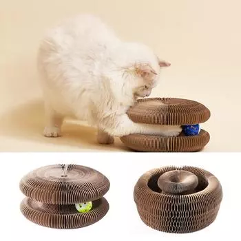 Волшебный орган, игрушка для кошек, когтеточка для кошек, когтеточка, круглая гофрированная когтеточка, игрушки для кошек, шлифовальные коготки, аксессуары для кошек
