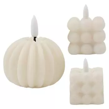 Волшебный пузырь свеча свет на батарейках мерцающий беспламенный светодиод квадратная тыква поддельный B