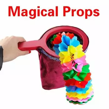 Волшебный реквизит Волшебная сумка для мелочей Вращающаяся ручка Заставляет вещи исчезать Волшебный трюк Подарок для Чи