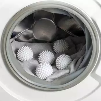 Волшебный шарик для стирки, многоразовый чистый шарик, удаляет шерсть домашних животных, шарик для ухода за одеждой, дезактивация, против наматывания, бытовой инструмент для уборки белый
