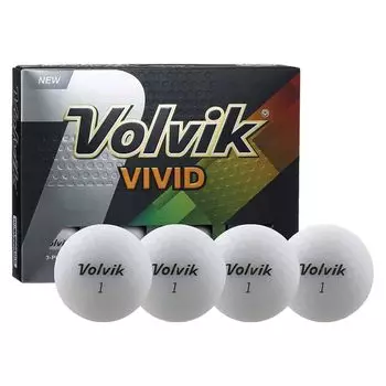 Volvik 2022 НОВЫЙ МЯЧ VIVID Матового Цвета Volvik Vivid Vivid 1 Дюжина 12 Мячей Импортировано Непосредственно из США Белый