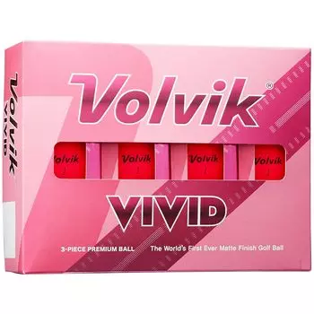 Volvik Golf Balls VIVID Day Red 1 Dozen 12 Balls Ladies