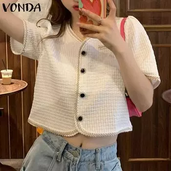 VONDA Блейзер с пышными рукавами, топы, пальто – материал для украшения сезонного стиля