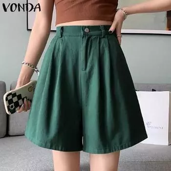 VONDA Женские широкие брюки со складками и шортами