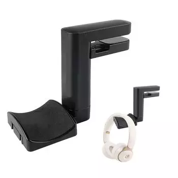 voocye Наушники Вращающиеся на 360 градусов Наушники Зажим без сверления Крючок для кабеля Подходят для грузоподъемности фунтов Пружинный зажим Стойка, Вешалка, Крючок,