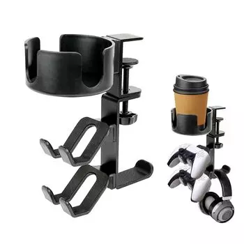 voocye в Наушники контроллер для напитков стол 360 градусов стол для хранения чашек подходит для грузоподъемности японские инструкции включены [3 1] подставка, держатель, чёрный