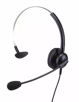 VOPTECH Headset USB One Ear Noise Canceling Overhead Wired Lightweight Call Microphone Telework Remote Work Web Conference Call Center Video Chat 1