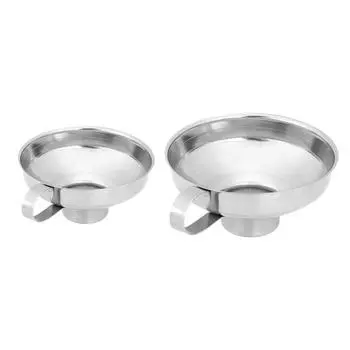 Воронка для консервирования из нержавеющей стали с широким горлышком, бункер для толстой воронки для заправки салата, банка с широким горлом для масла, вина, кухонный инструмент для приготовления пищи