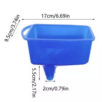 Воронка для предотвращения разливов масла, воронка для радиатора, воронка для предотвращения разбрызгивания бензина, автомобильный инструмент для заправки, синий