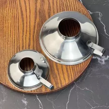 Воронка из нержавеющей стали для заполнения джемов, салатов, серебристая, новая, с широким горлом L