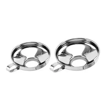 Воронка из нержавеющей стали, кухонная воронка с широким горлом, фильтр для масла и жидкости, металлический съемный фильтр, бытовой вспомогательный инструмент A