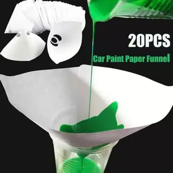 Воронки для автомобильной краски, одноразовые сетчатые фильтры для автомобильной краски, конические нейлоновые микронные бумажные воронки, инструменты, очищающая фильтрующая воронка