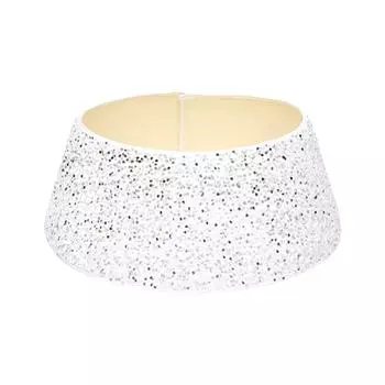 Воротник для рождественской елки из бархата и пайеток для праздничного прикосновения, основа для корзины для рождественской елки, простая установка красный