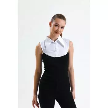 Воротник Мини Рубашки Белый