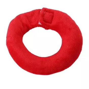 Воротник на шею для попугая Защитный воротник-пончик от укусов и расклевывания травм для домашних животных Птиц Волнистых попугайчиков Какаду Хомяков Кроликов M красный