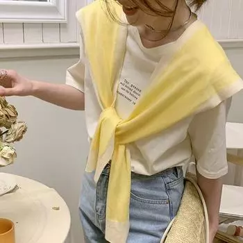 Воротник темно-синего цвета, поддельный воротник, маленькая шаль, высший сорт, тонкий, завязанный узел, маленькое плечо