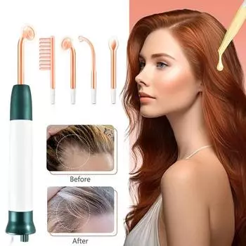 Vortex Hair Growth Wand Электротерапевтический стержень Питает корни волос Расческа Vortex US Plug зелёный