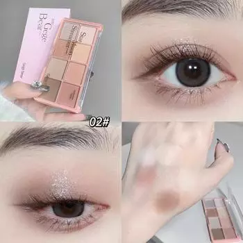 Восьмицветная палитра теней Xingyue Liuli, матовый перламутровый мелкий блеск, стойкий макияж, нелегкая пудра, контурный макияж глаз