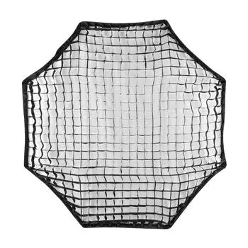Восьмиугольная сетка для софтбокса для фотографии, 140 см/55 дюймов, черная сотовая сетка, отражатель для софтбокса, портрет чёрный