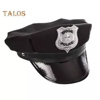 Восьмиугольная шляпа, классическая шляпа для взрослых, плоский купол, военная шляпа, шляпа для выступления на сцене, забавная вечерние реквизит для косплея синий