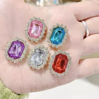 Восьмиугольные стразы для рукоделия, пришивные хрустальные пряжки, камни с золотыми серебряными когтями, женские ремни, аксессуары для шитья 10pcs фиолетовый