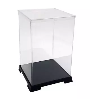 Восьмиугольный футляр для фигурки Ширина 24 x Глубина 24 x Высота 32 Прозрачный пластик (см)