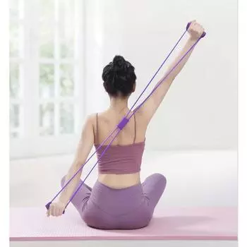 Восьмизначный натяжитель, натяжитель эластичной ленты, красивый эспандер для спины и груди, устройство сопротивления TPE для пилатес-йоги, восьмизначный натяжитель.