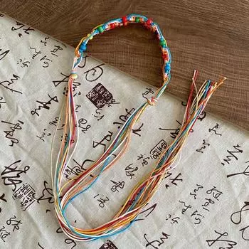 Вощеная нить Этнический стиль Ретро Женский плетеный пояс Модный Богемный стиль Поясная цепочка Универсальный Style15