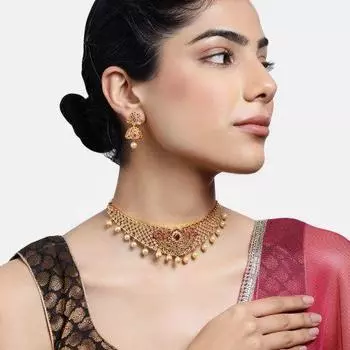 Восхитительное свадебное колье-колье Estele с цирконами и цветными камнями и жемчугом для женщин