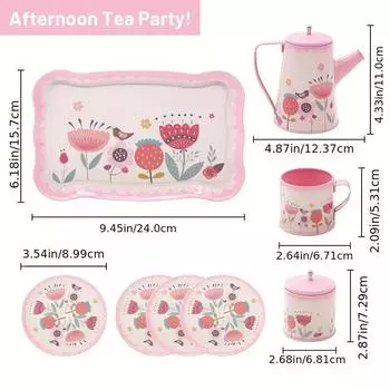 Восхитительный набор для чаепития для девочек — «сделай сам» и ролевые игры — реалистичный послеобеденный чай — идеальный подарок для творческих детей