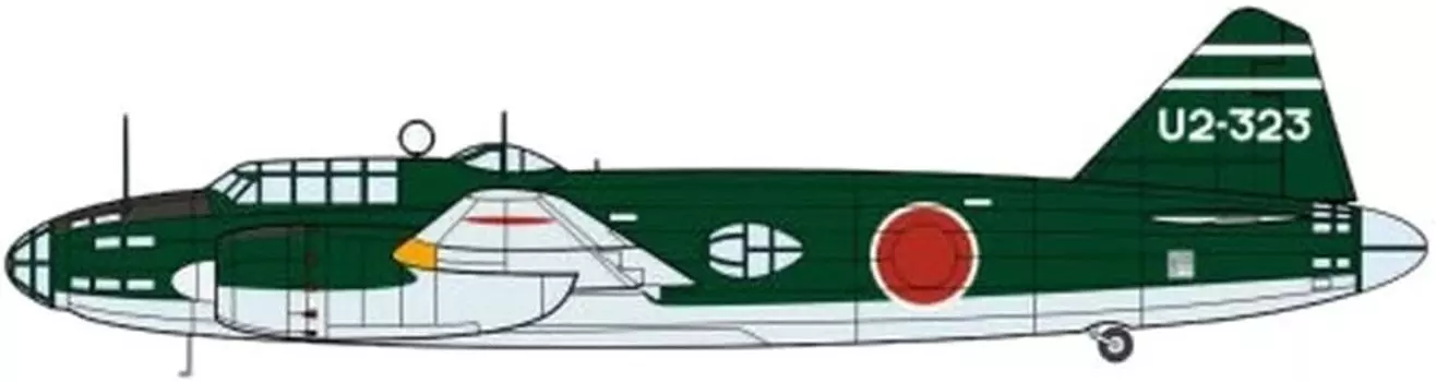 Восходящая наклейка Mitsubishi Type 11 Land Attack Aircraft Prototype Yagi Radar Antenna Decal Set Plastic Model Parts RSDACC022 1/72