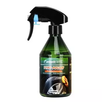 Воск для блеска автомобильных шин, автояркий полировальный спрей