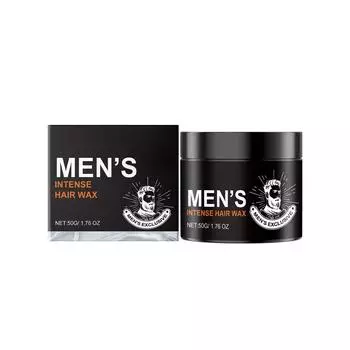 Воск для фиксации волос. Освежающий крем для укладки локонов. Питает волосы и повышает их эластичность. One Size чёрный