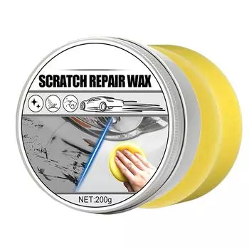 Воск для ремонта царапин для автомобиля | Полировальный состав и средство для удаления царапин | Карнаубская паста Автомобильный воск удаляет Deep S 2 белый
