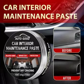 Воск для ухода за искусственной кожей, сиденье из искусственной кожи, диван из искусственной кожи, сумка из искусственной кожи, уход, чистка, полировка, Ca