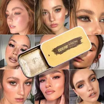 Воск для укладки бровей, усилители для бровей, чтобы сделать дикие брови, 16 г, новые самые натуральные татуировки для бровей, гель для формирования бровей, восковое мыло Y1