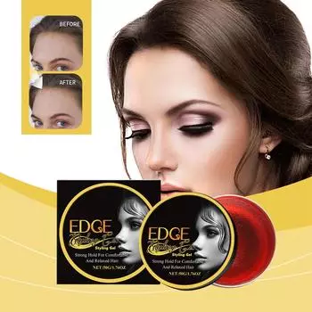 Воск для укладки сломанных волос. Натуральный воск для укладки челки. Имеет легкую и мягкую текстуру и может легко смягчить волосы. One Size чёрный