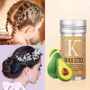 Воск для укладки волос | Гель-карандаш для контроля края волос, линия волос, укладка, гладкие волосы, нежирный, для вьющихся волос с отлетающими краями 75g