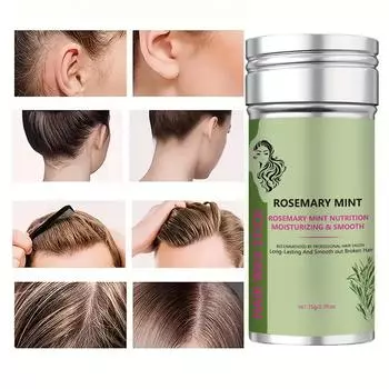 Воск для волос в форме карандаша, нежирный, для укладки непослушных вьющихся волос и завитков - воск для контроля за краями париков и волос One Size