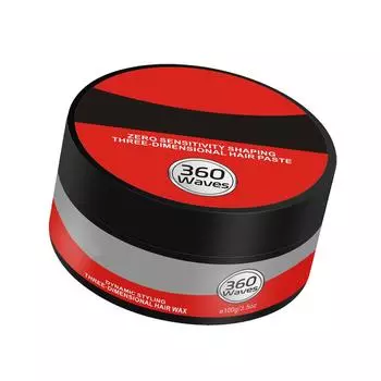 Воск для завивки дредов, освежающий, пышный, легкий, плоский, легко поддающийся формированию, трехмерная укладка волос для детей, материал безопасен и чист, 50 г One Size чёрный