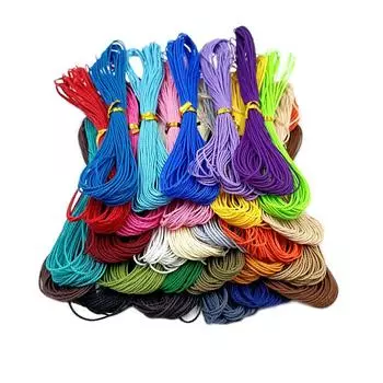 Восковая нить Восковая нить DIY Ювелирный материал Креативные аксессуары Нейлоновая веревка Нейлоновая веревка 1 бар Восковая нить Модная нить 1 бар 1 мм * 9,5 м Thickness about 1mm (3 strands), Length about 9.5m