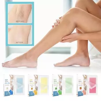 Восковые полоски для подмышек для удаления волос, восковые полоски для лица, бикини, бразильские восковые полоски для удаления волос на теле, набор бразильского воска для женщин One Size зелёный