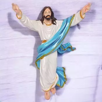 Воскресший Христос Идеально подходит для дома/молитвенной комнаты/подарков и украшений (Синий и белый)
