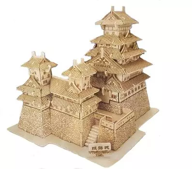 Воссоздай 3D-пазл 3D Деревянный замок Химэдзи [Monshop] Замок Химэдзи