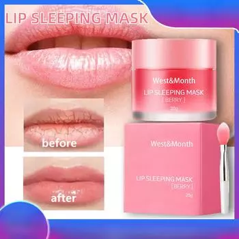 Восстанавливающая желейная маска для губ, увлажняющая восстанавливающая пилинг для губ, маска для губ, увлажняющий увлажняющий бальзам для губ 20ml