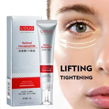 Восстанавливающий крем для глаз с гексапептидом, укрепляющий крем против морщин, удаление мешков под глазами, темных кругов, осветление, отбеливание, уход за кожей вокруг глаз 15g