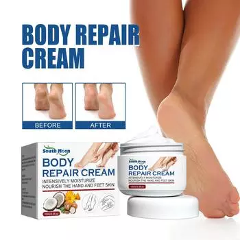 Восстанавливающий крем для рук и ног с мочевиной Снимает шелушение Уменьшает растрескивание, сухость Удаляет омертвевшую кожу Увлажняет кожу